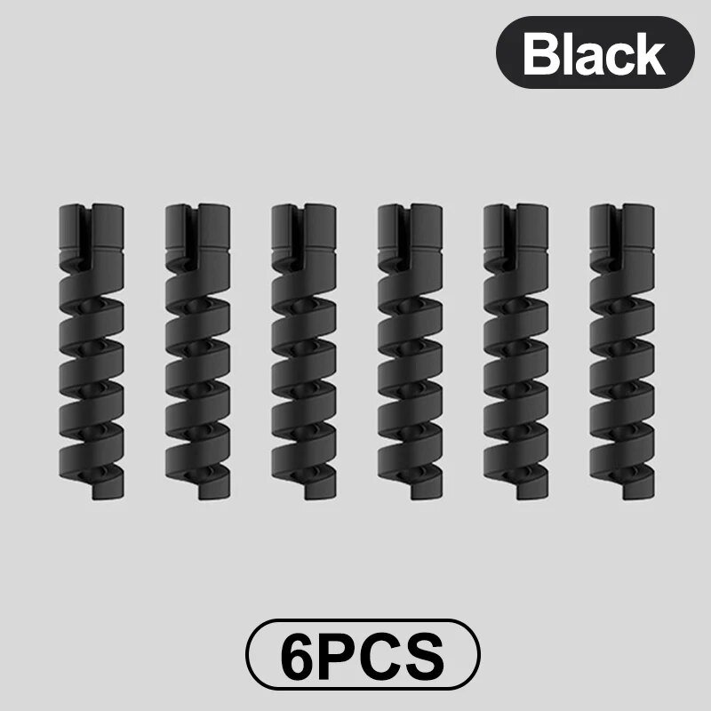 B 6Pcs-Black